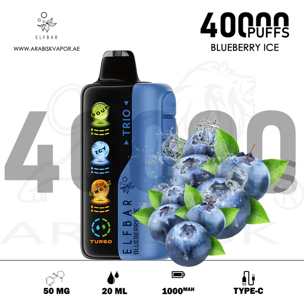 ELFBAR-TRIO-40000-PUFFS-50MG-BLUEBERRY-ICE-ELFBAR-81825697_600x.webp Elfbar Trio Vape (3-in-1 Flavors) – Buy Online in Gurgaon