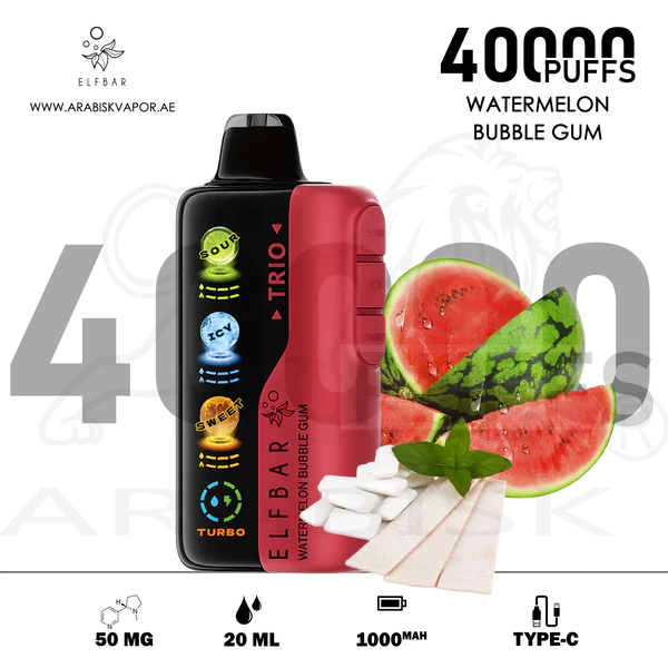 ELFBAR-TRIO-40000-PUFFS-50MG-WATERMELON-BUBBLEGUM-ELFBAR-81825738_600x.webp Elfbar Trio Vape (3-in-1 Flavors) – Buy Online in Gurgaon