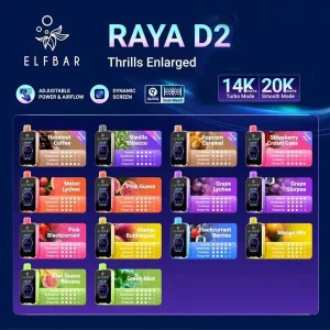 elf_bar_raya_20k.webp Elfbar Raya D2 20000 Puffs Vape (All Flavors) – Buy Online in Gurgaon