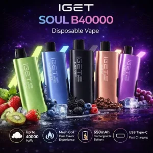 images-11.webp IGET Soul B40000 Vape (All Flavors) – Buy Online in Gurgaon